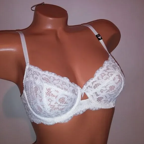 Set of 4 Victoria Secret Bra 32C Push Up Without PaddingDemi White Beige Black